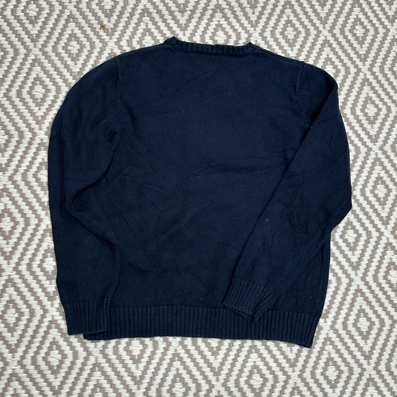 Vintage Lauren Ralph Lauren Crest Logo Sweater Navy - Picture 2 of 4
